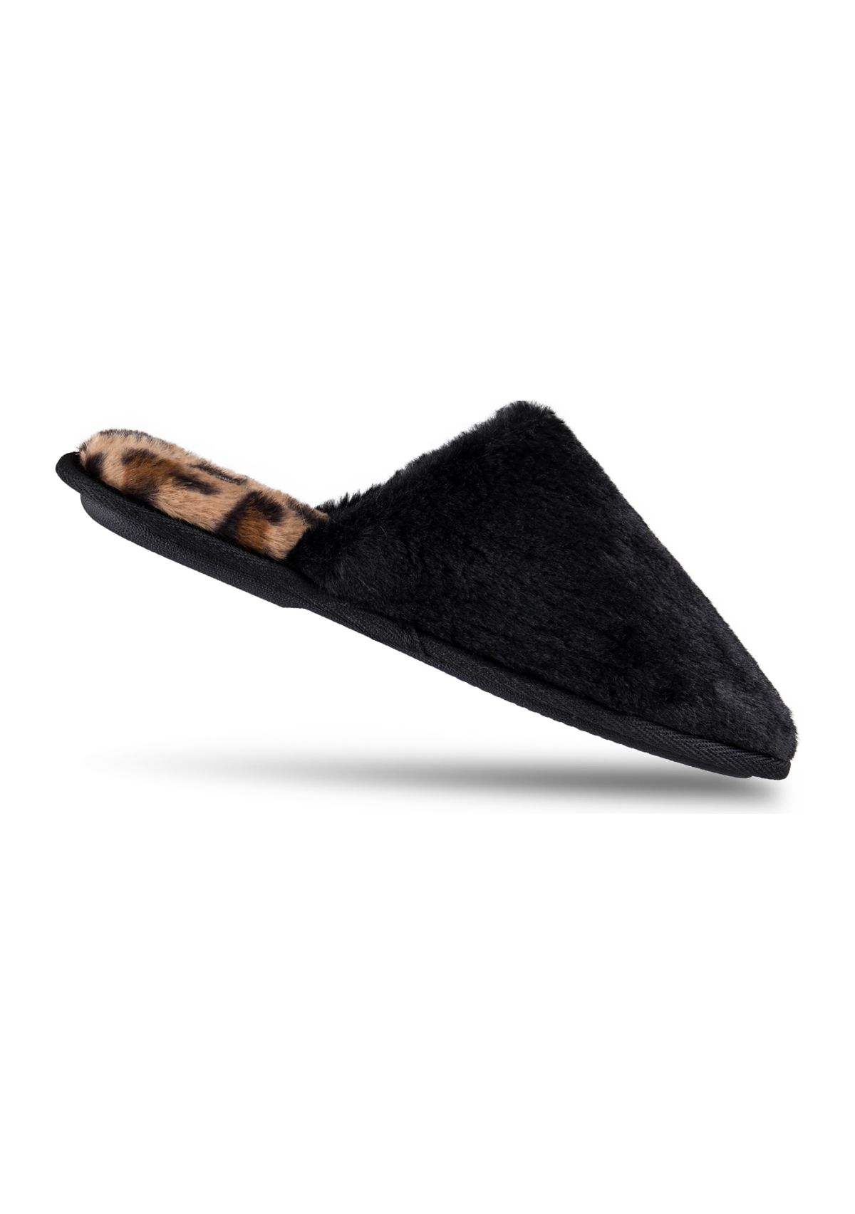 Plush Leopard Printed Slippers