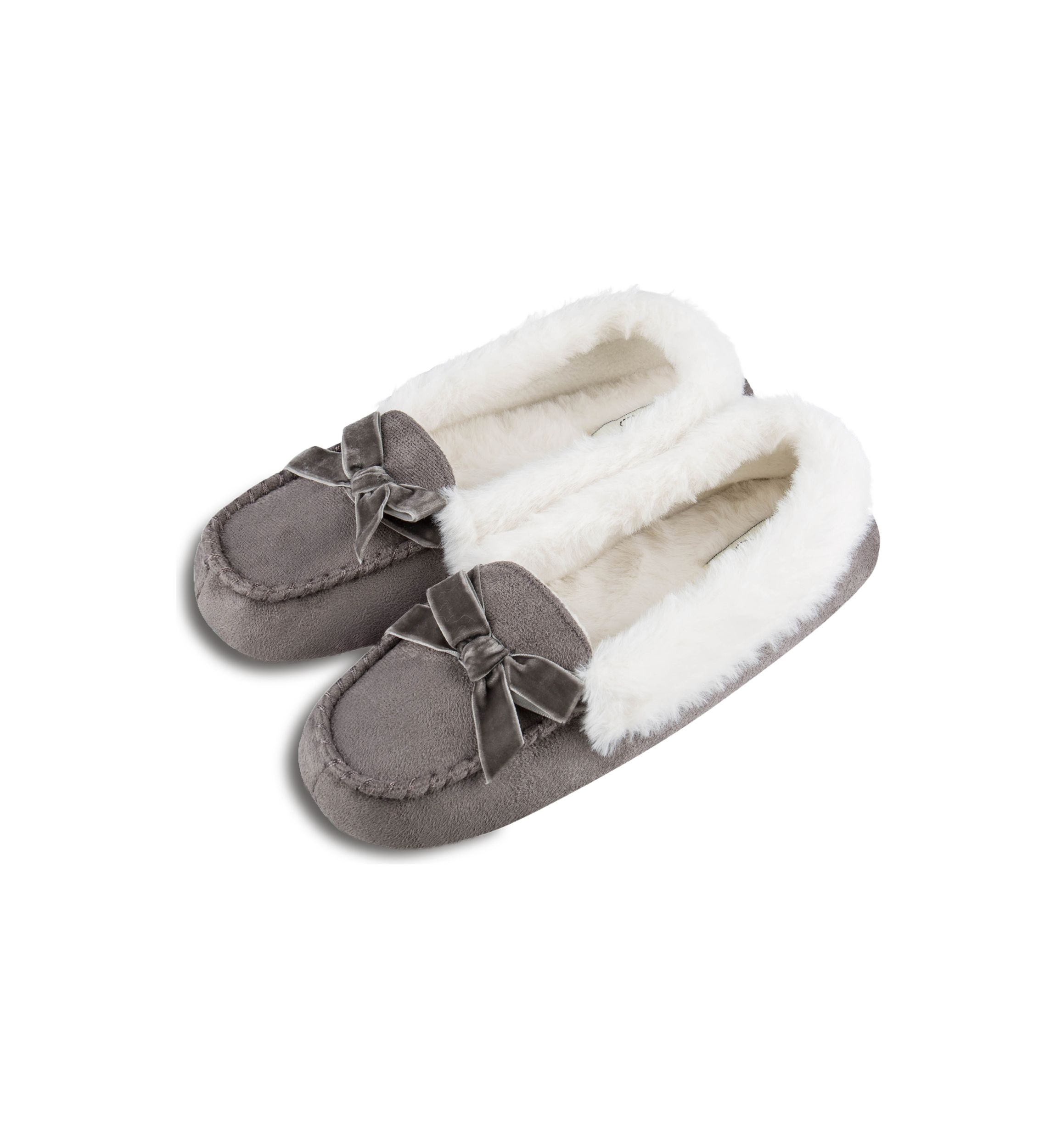 Microsuede Moccasin Slippers