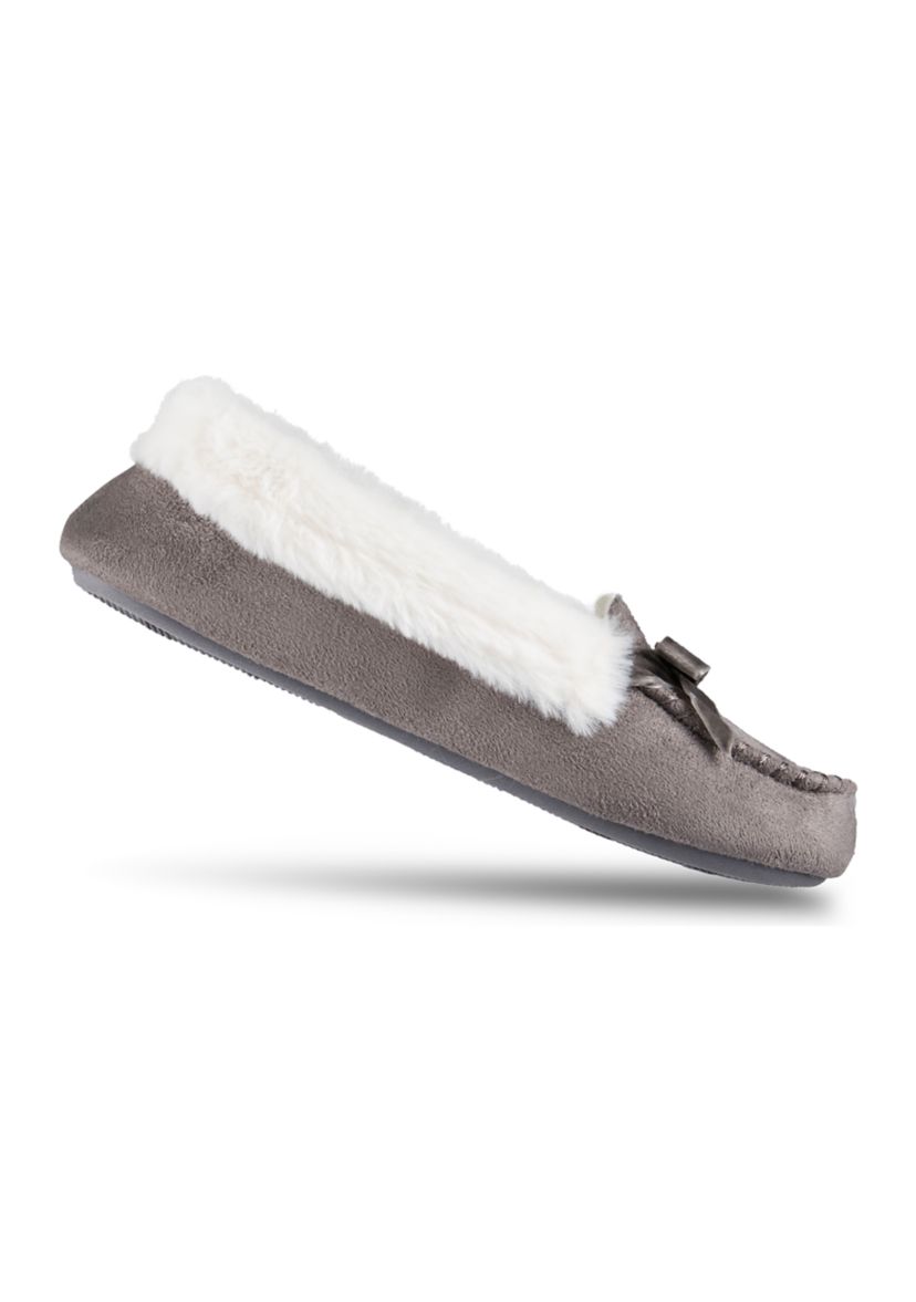Microsuede Moccasin Slippers
