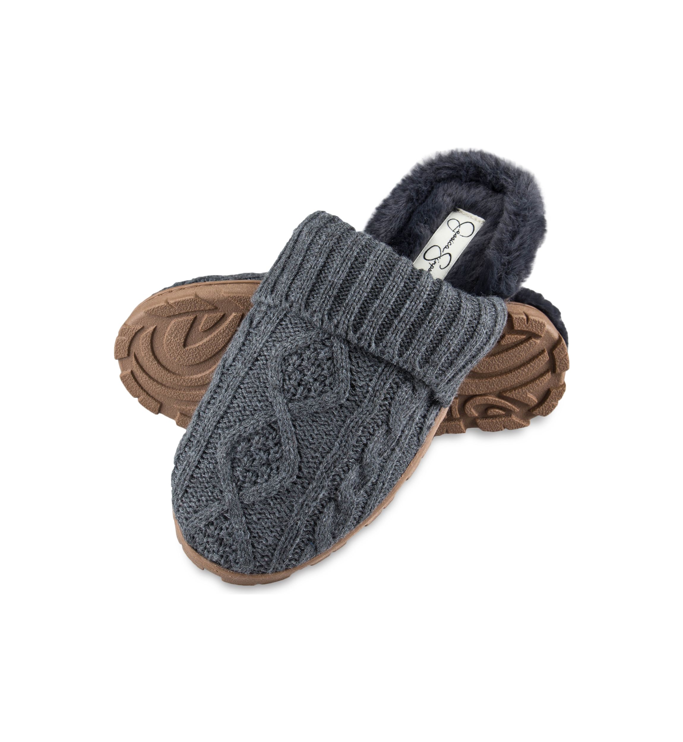 Cable Knit Clog Slippers