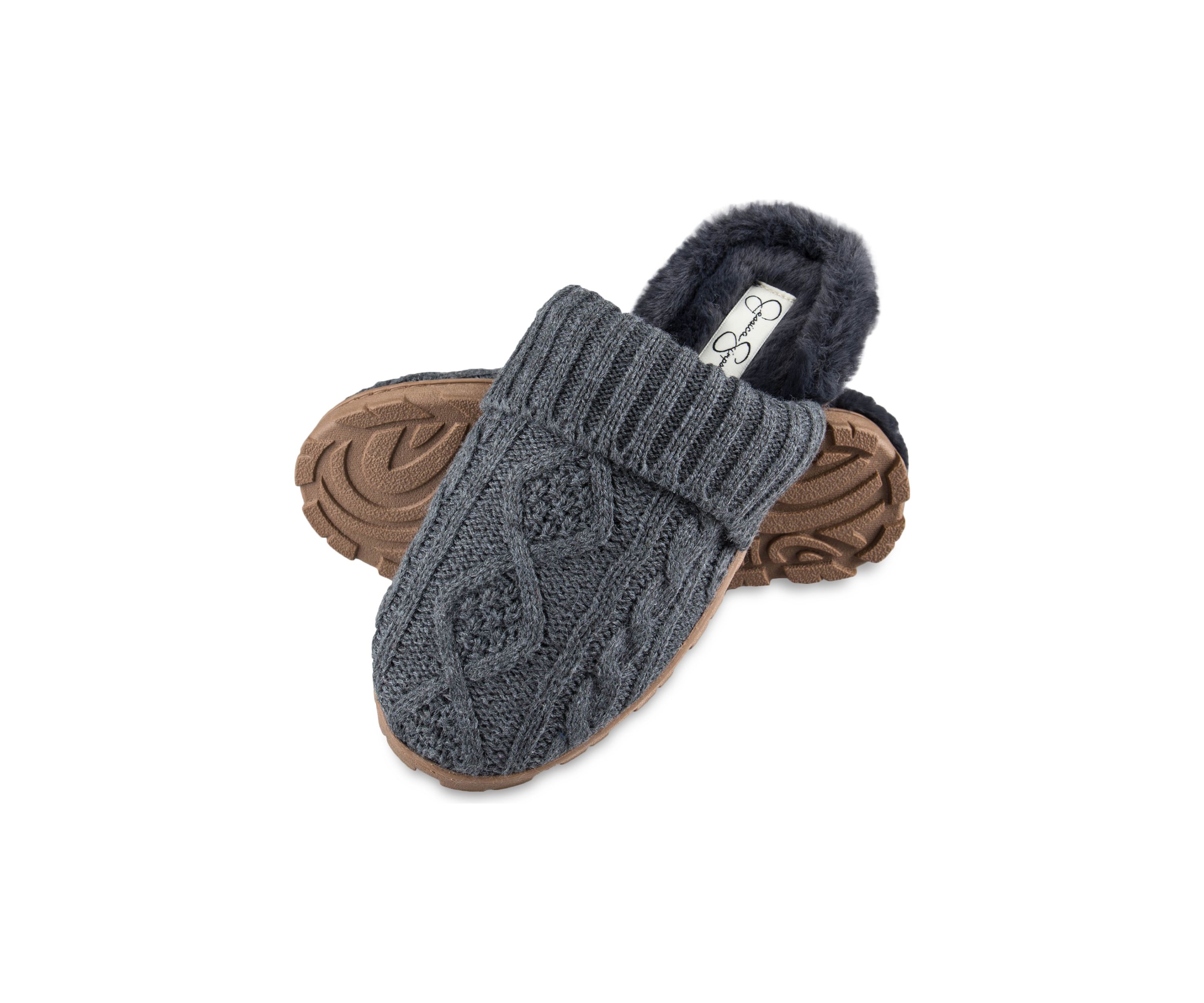 Cable Knit Clog Slippers