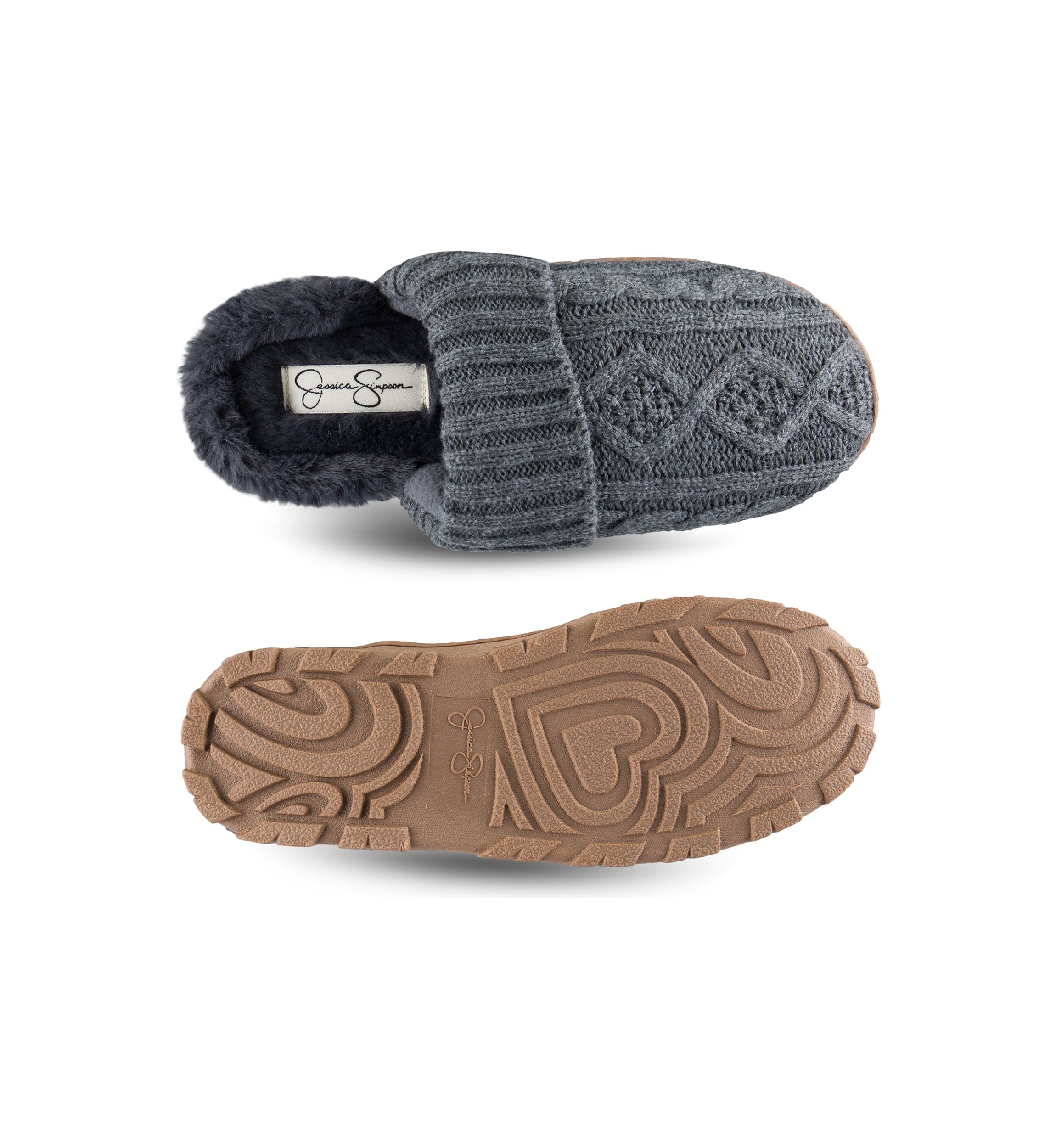 Cable Knit Clog Slippers
