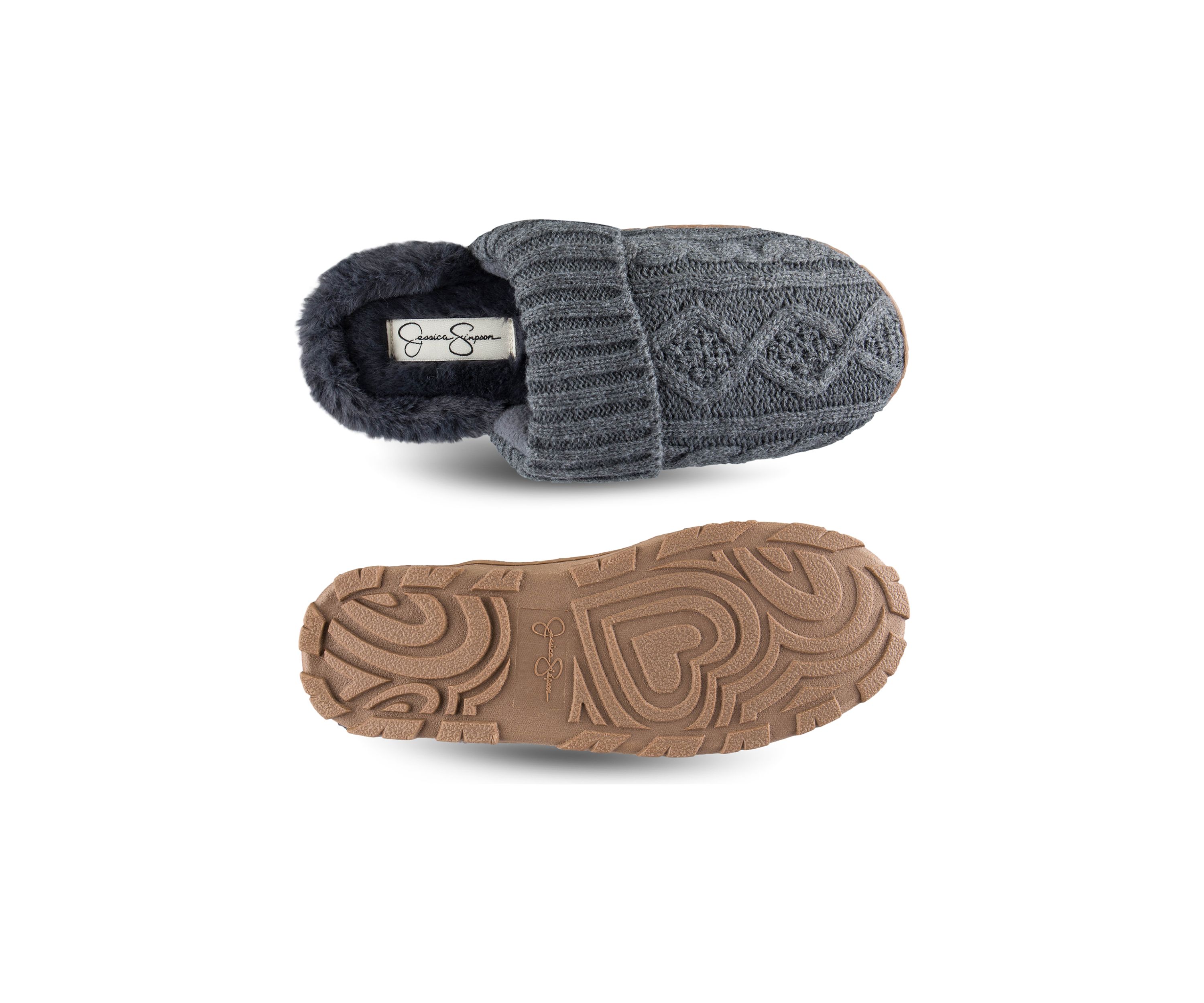 Cable Knit Clog Slippers