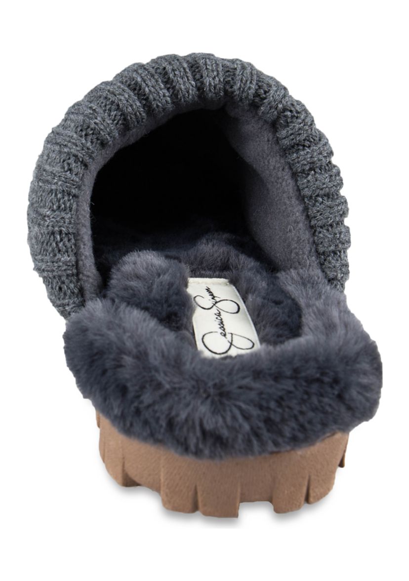 Cable Knit Clog Slippers