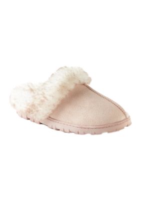 Jessica Simpson Microsuede Clog Slippers