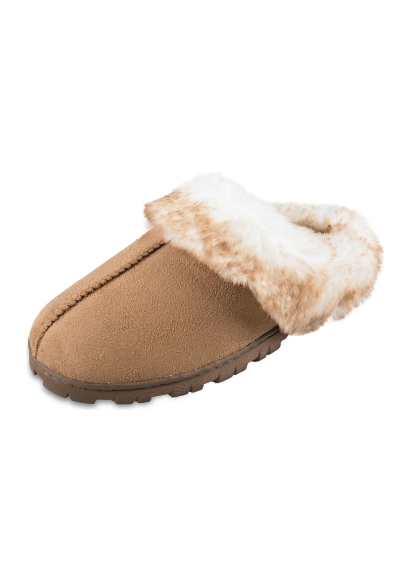 Microsuede Clog Slippers