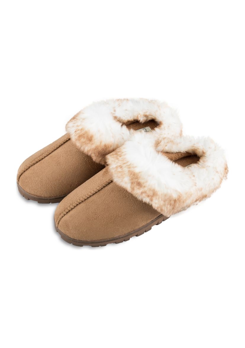 Microsuede Clog Slippers
