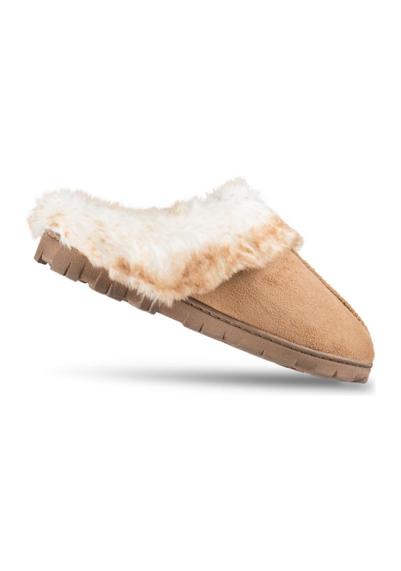 Microsuede Clog Slippers