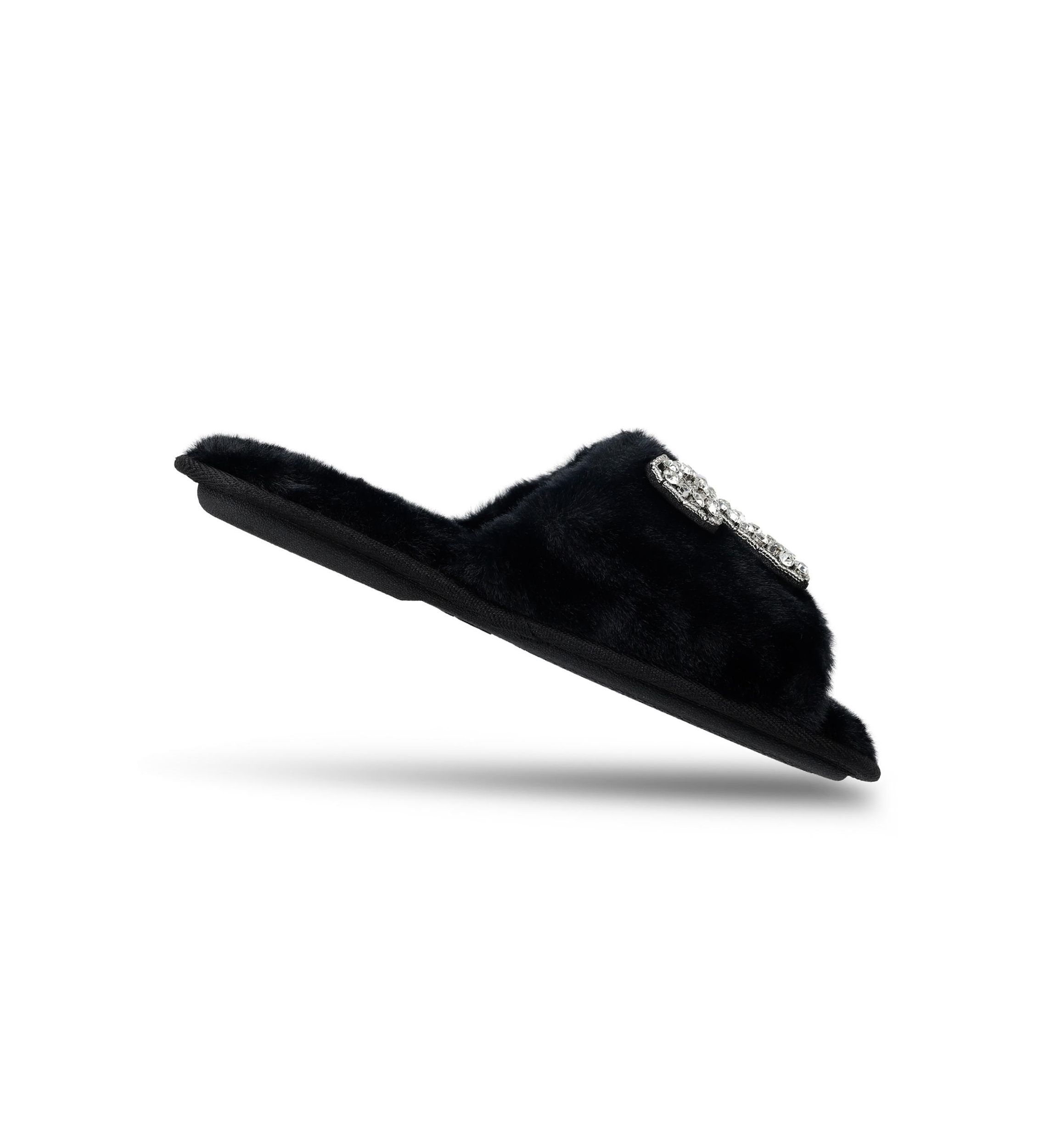 Bead Bow One Band Slide Slippers