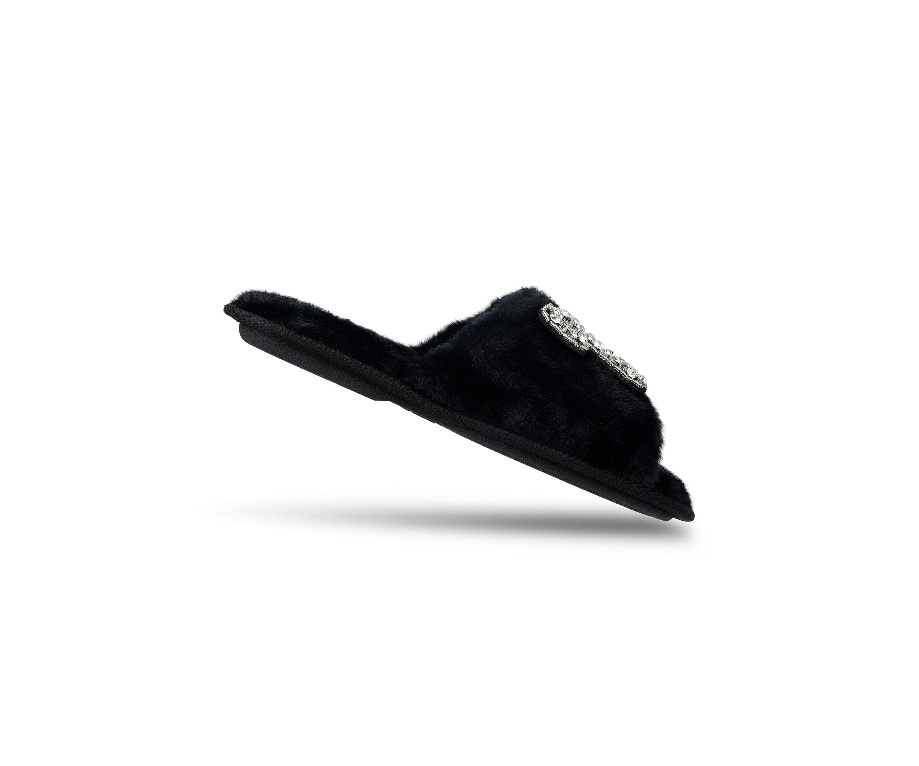 Bead Bow One Band Slide Slippers