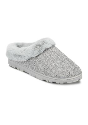 Jessica Simpson Women's Lurex Knit Clog Slippers