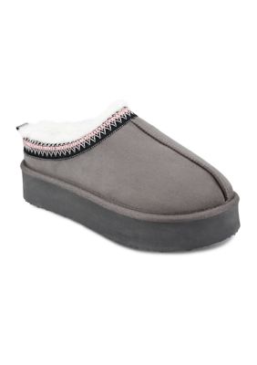 Jessica Simpson Women's Microsuede Platform Clog Slippers