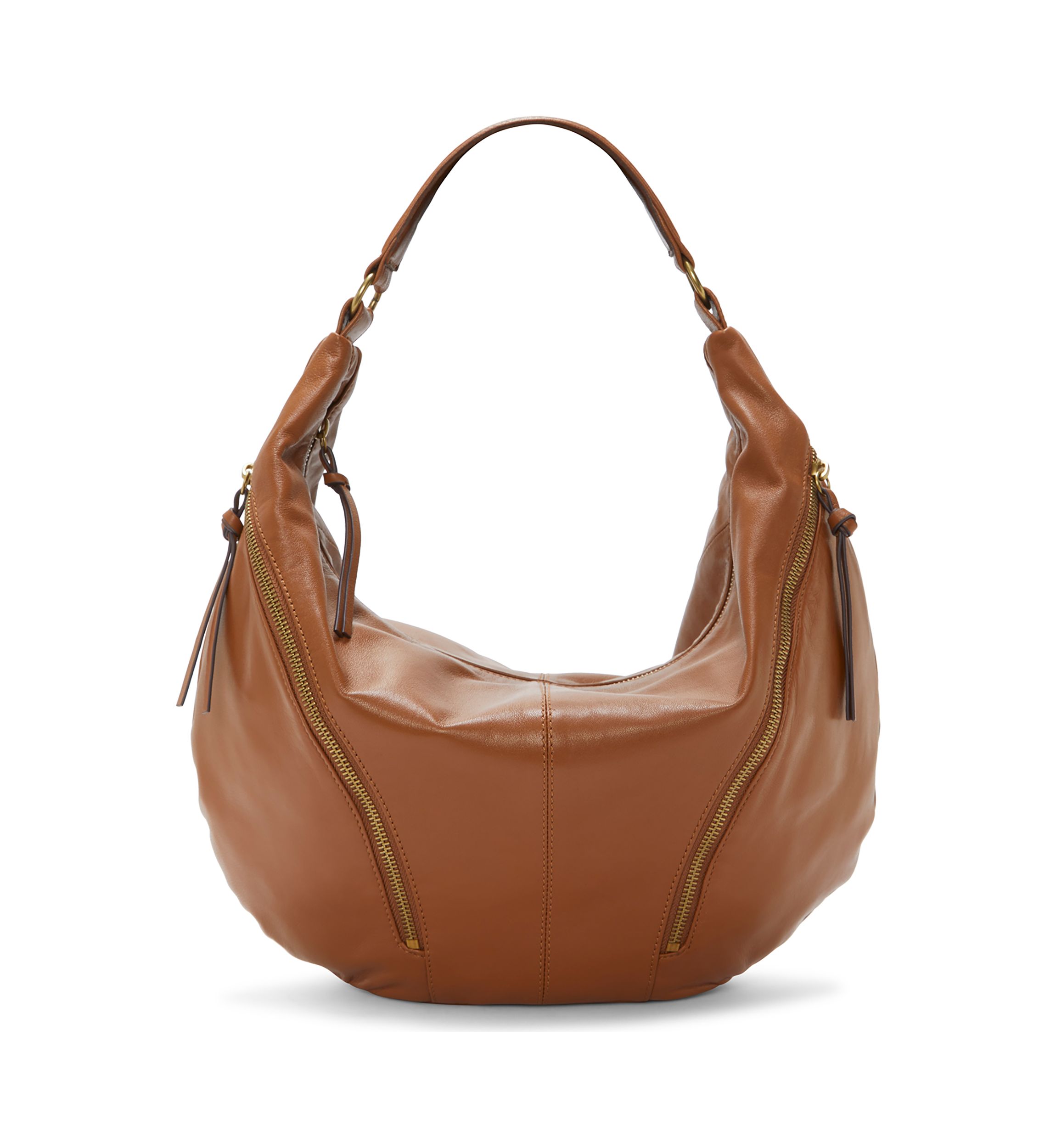 Lexy Crescent Leather Hobo Bag