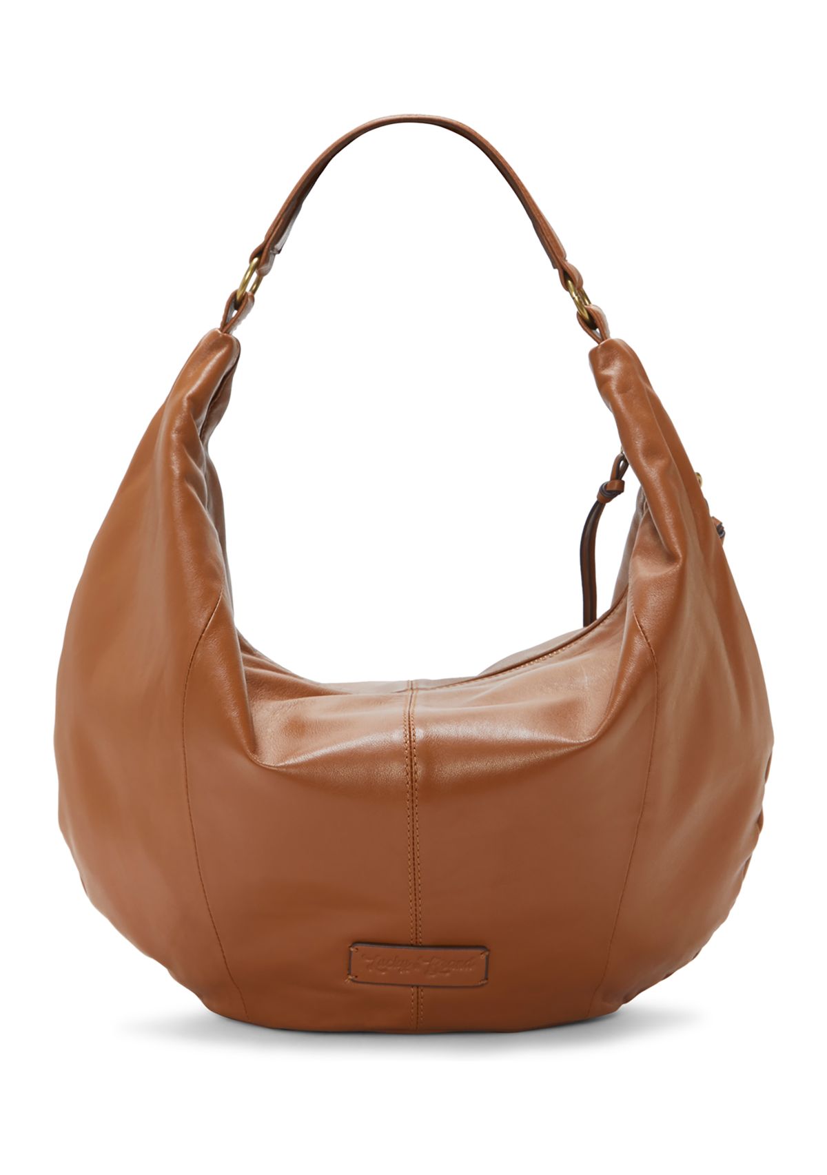 Lexy Crescent Leather Hobo Bag