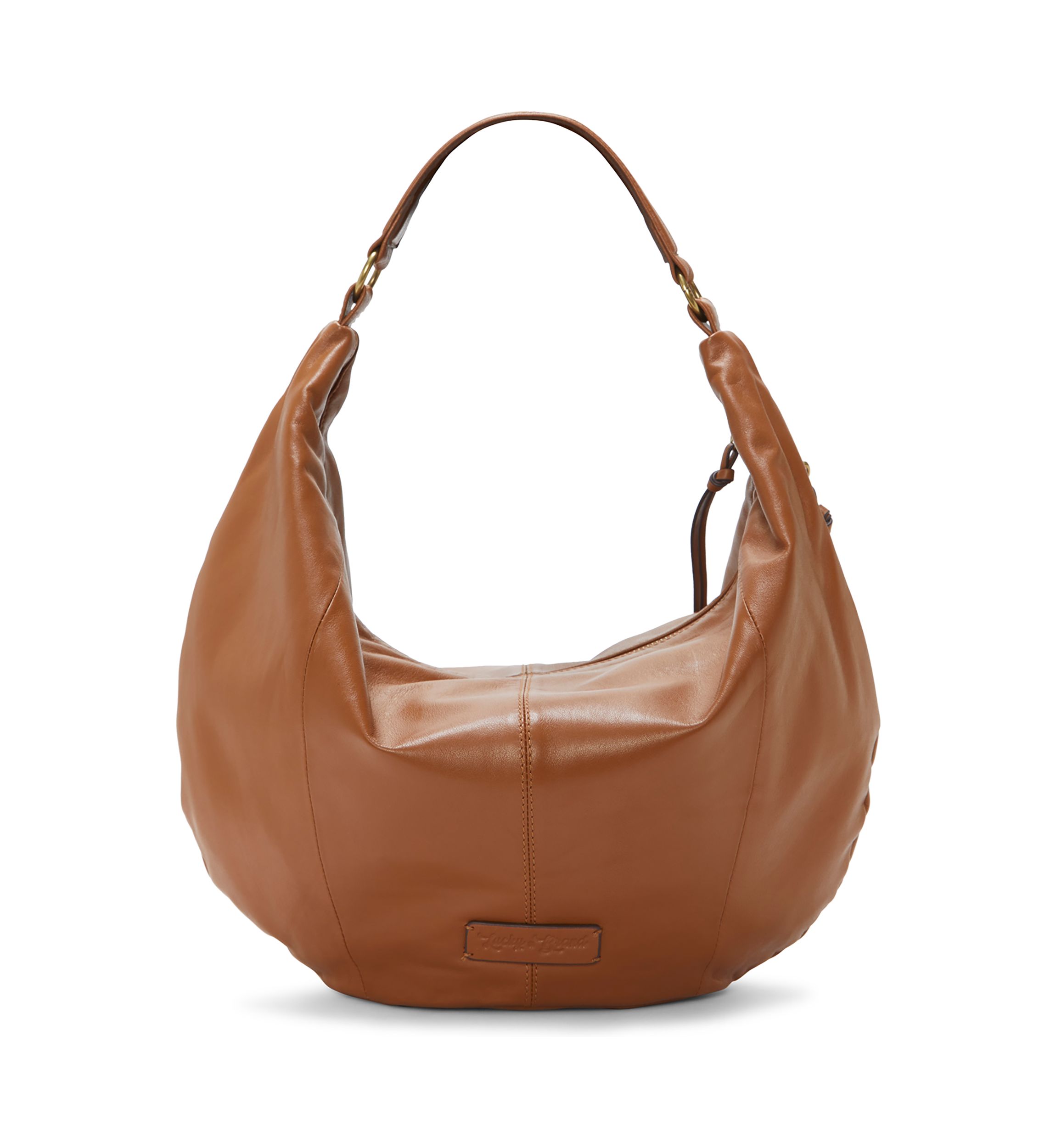 Lexy Crescent Leather Hobo Bag