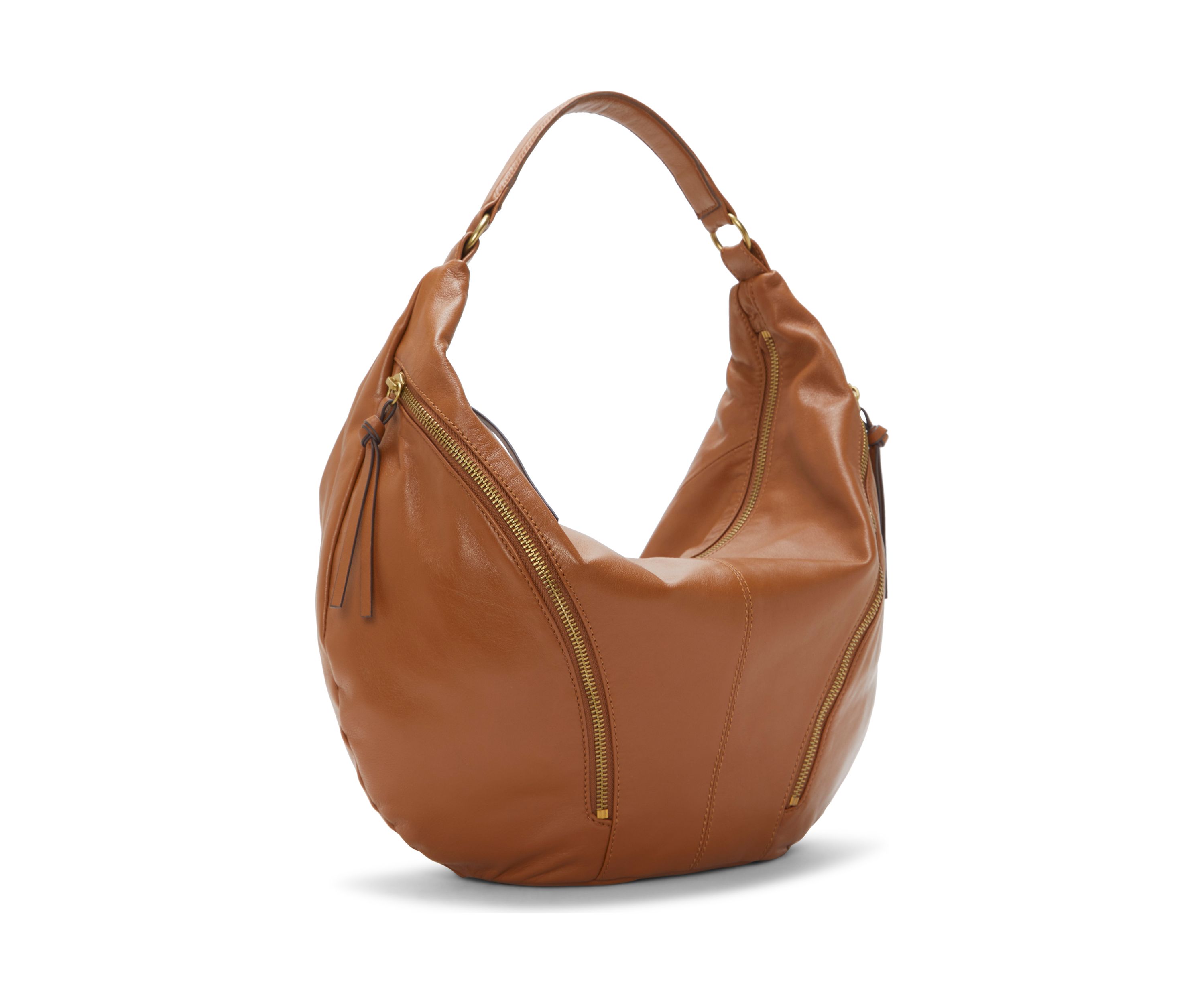 Lexy Crescent Leather Hobo Bag