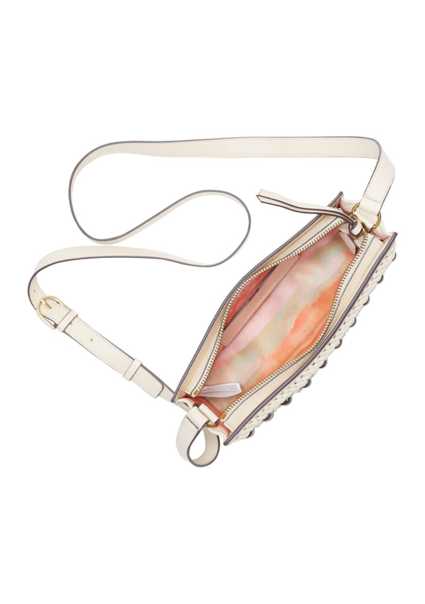 Lova Beaded Leather Crossbody Bag