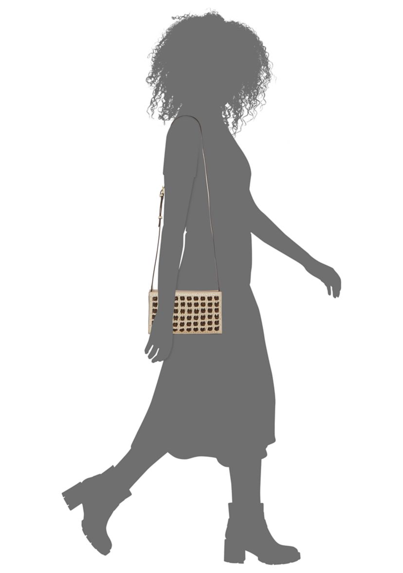 Lova Beaded Leather Crossbody Bag