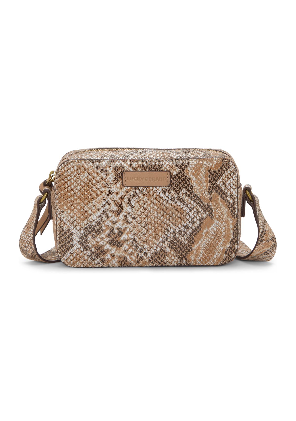 Mora Snakeskin Crossbody Camera Bag