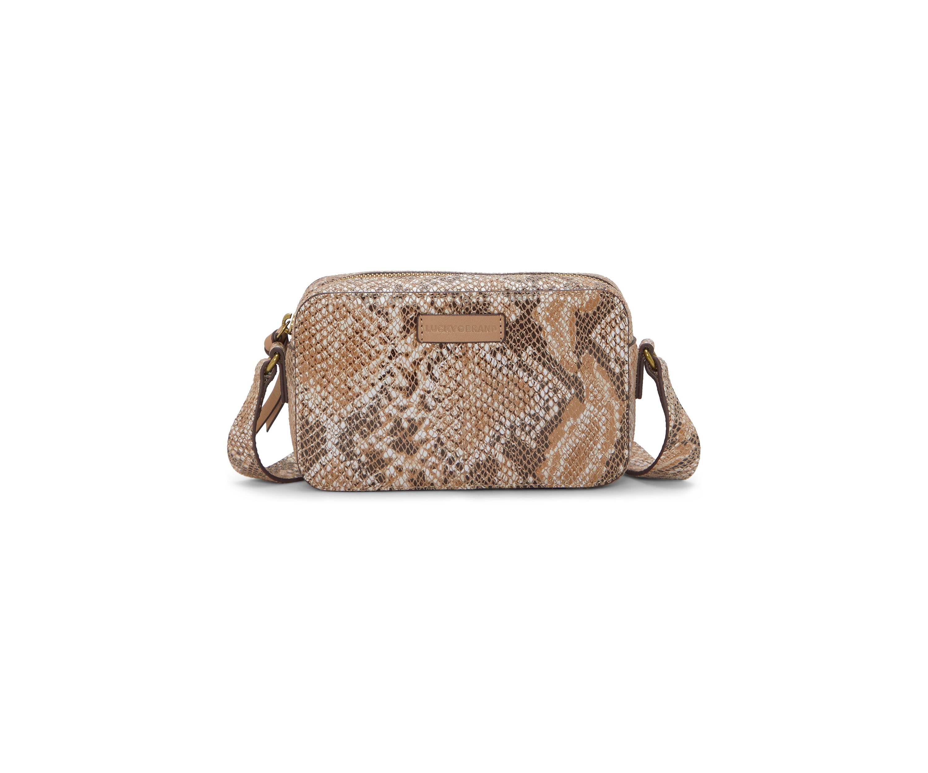 Mora Snakeskin Crossbody Camera Bag