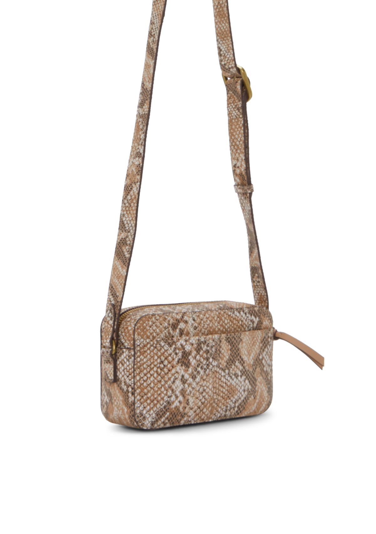 Mora Snakeskin Crossbody Camera Bag