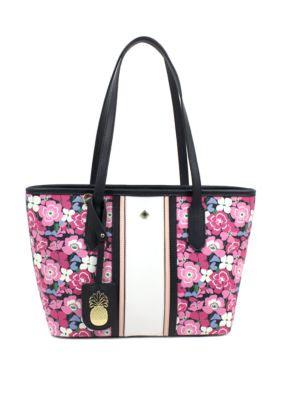 crown ivy flamingo beach bag tote