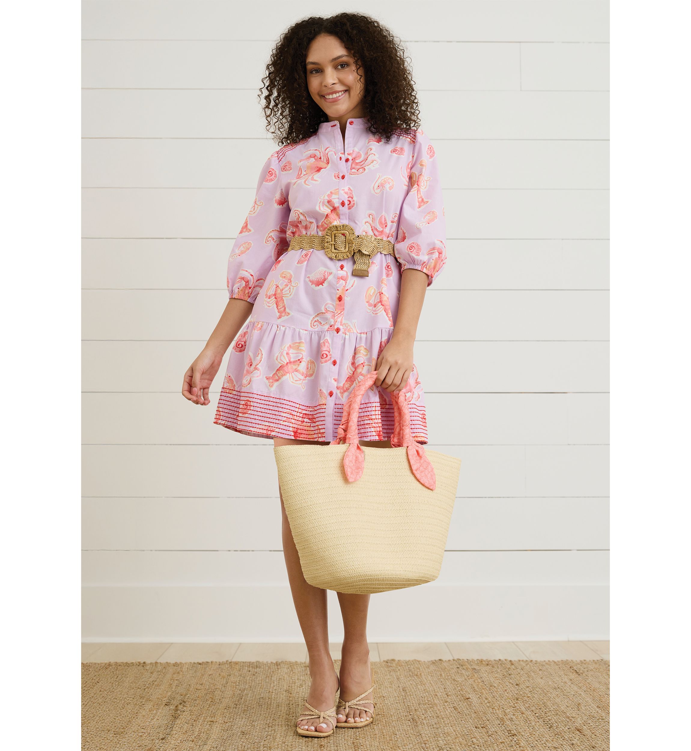 Sewing Down South x Crown & Ivy™ Vendue Large Straw Handbag