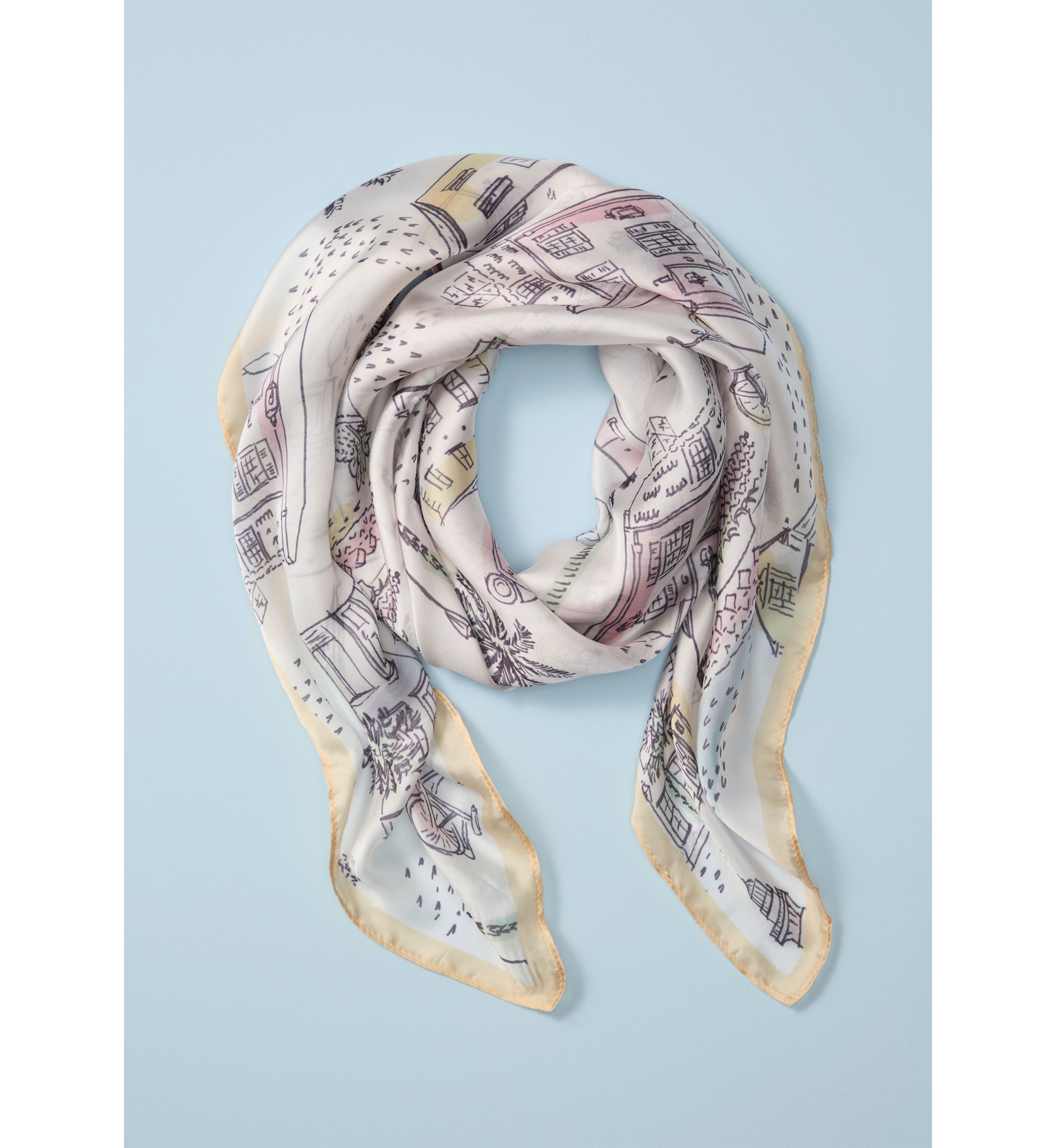 Sewing Down South x Crown & Ivy™ Adgers Printed Square Scarf