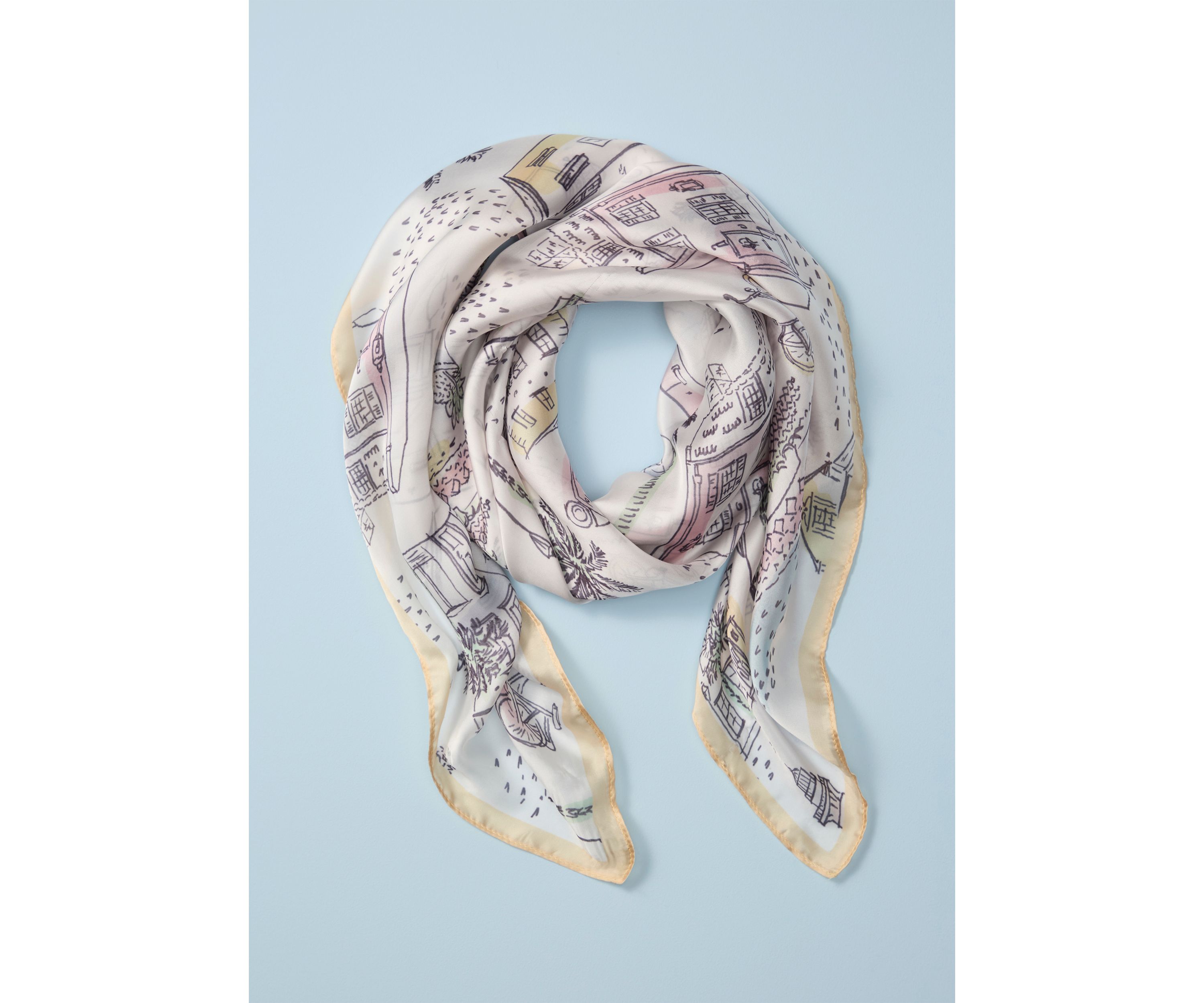 Sewing Down South x Crown & Ivy™ Adgers Printed Square Scarf