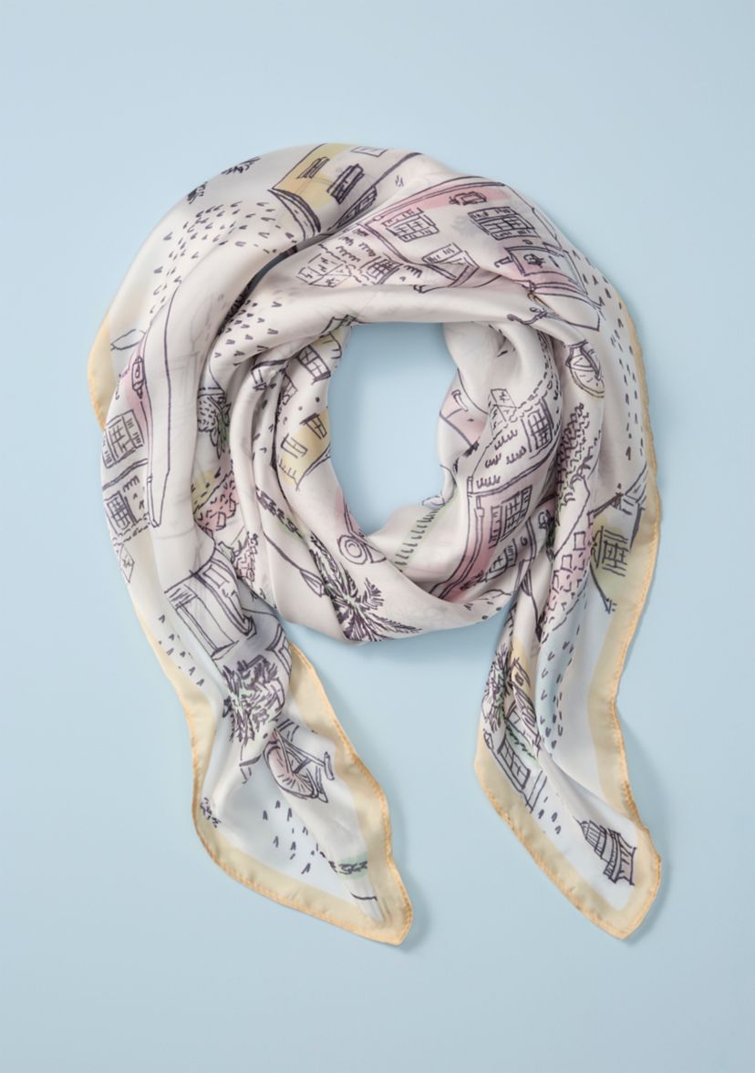 Sewing Down South x Crown & Ivy™ Adgers Printed Square Scarf