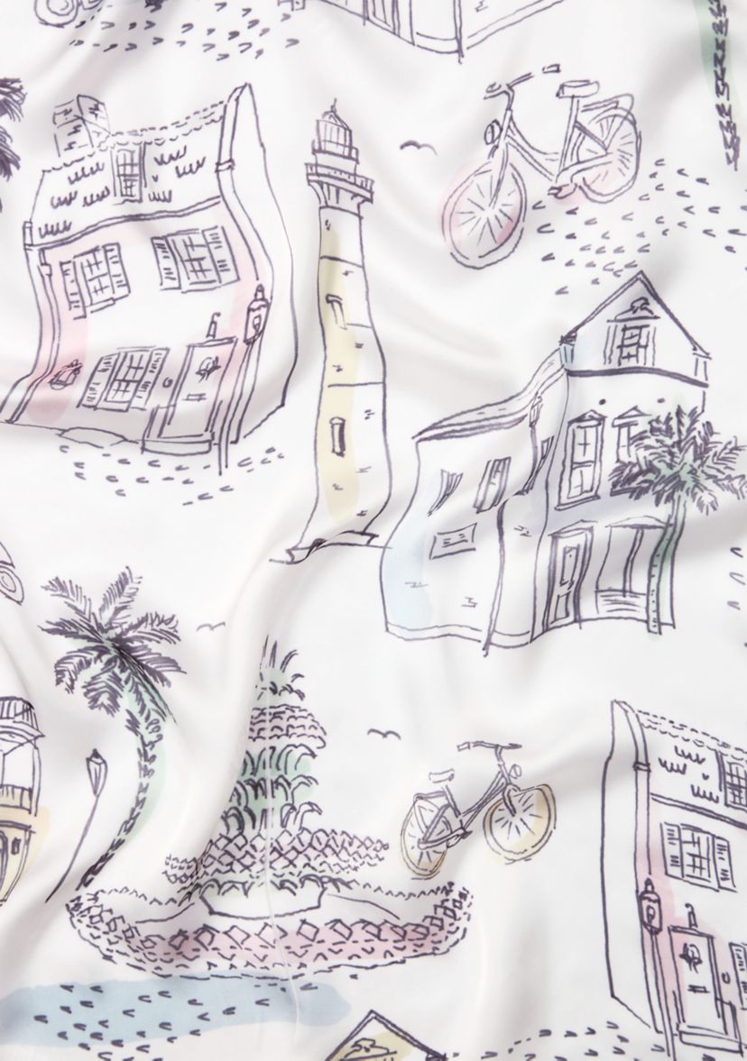 Sewing Down South x Crown & Ivy™ Adgers Printed Square Scarf