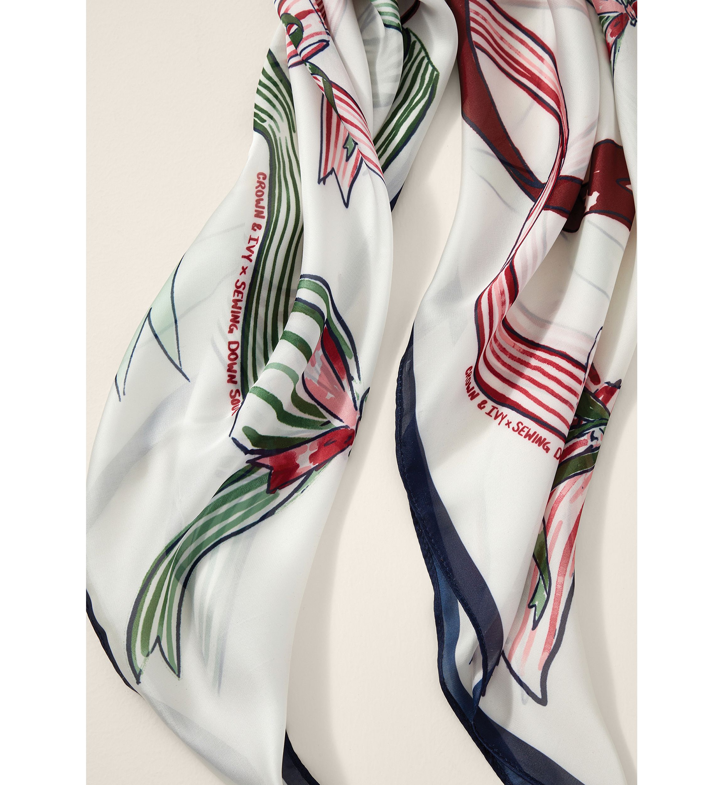 Sewing Down South x Crown & Ivy™ Bow Print Scarf