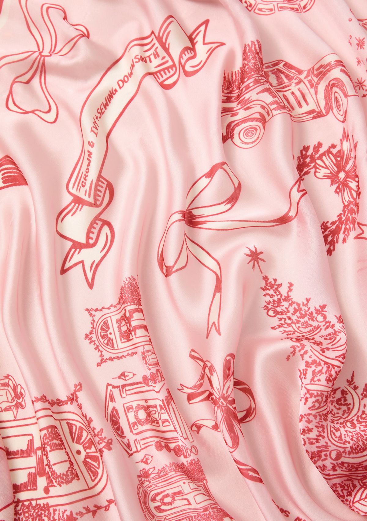 Sewing Down South x Crown & Ivy™ Sew Merry Printed Square Scarf