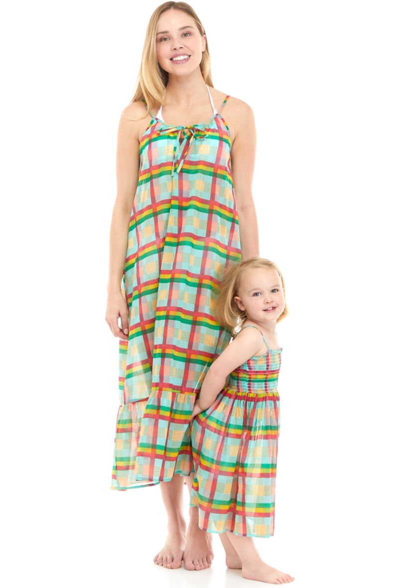 Womens Mommy & Me Plaid Toppers 