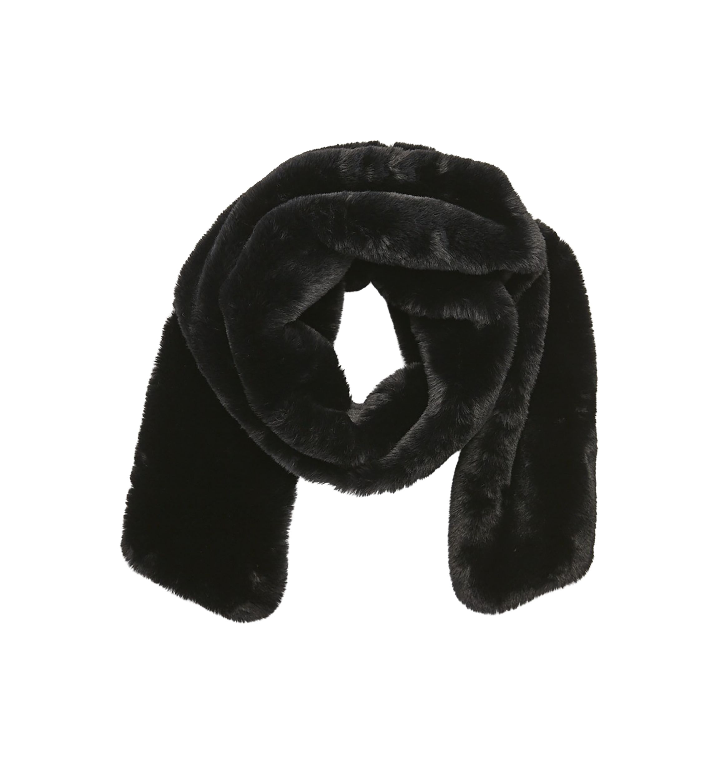 Pull Through Faux Fur Scarf