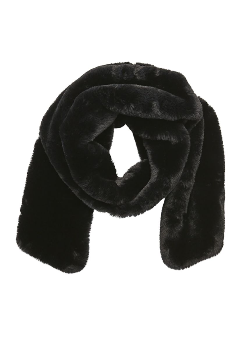 Pull Through Faux Fur Scarf
