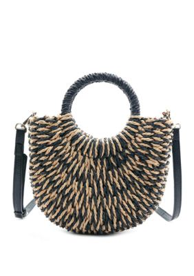 Belk straw handbags deals
