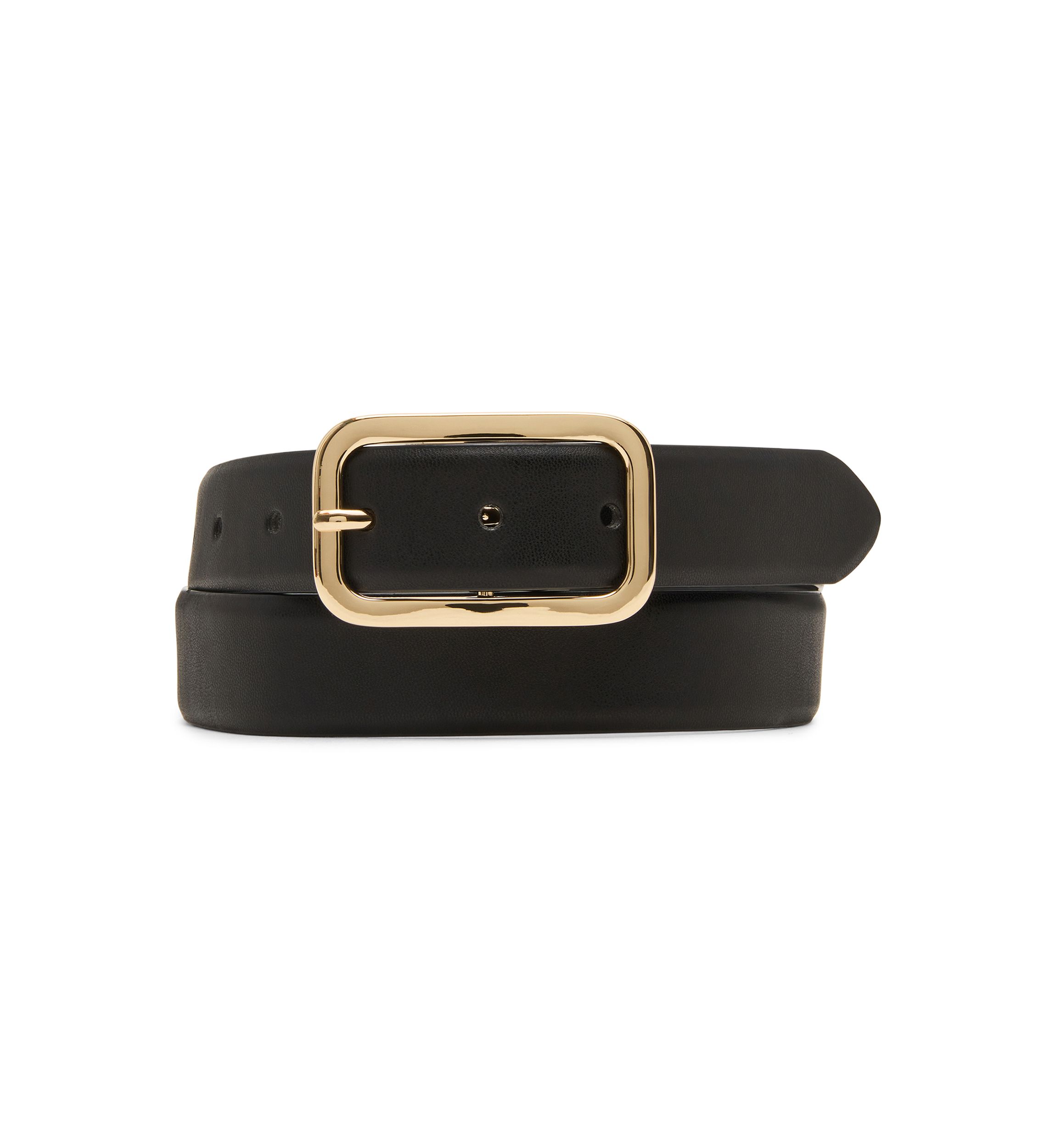 Square Oval Buckle Pants Belt