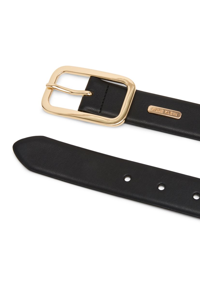 Square Oval Buckle Pants Belt