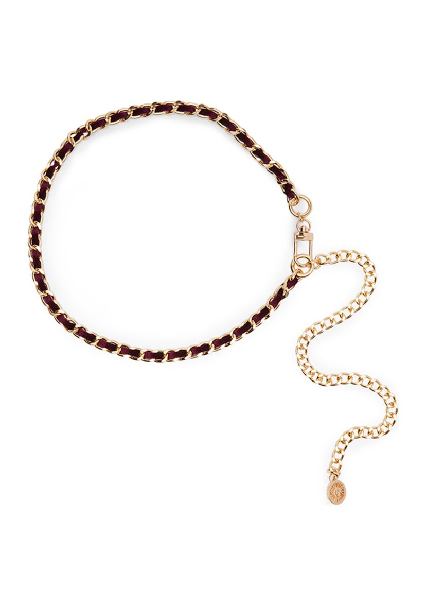 Velvet Chain Belt 