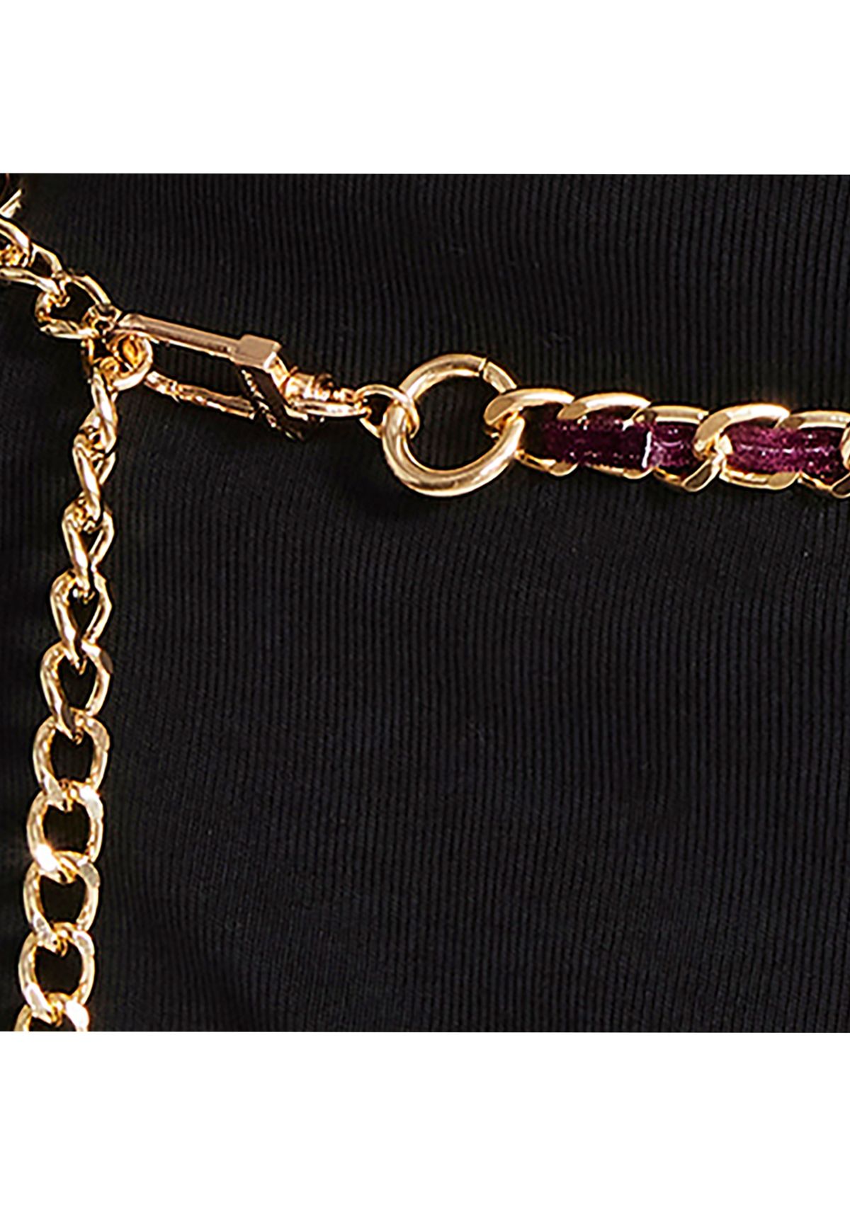 Velvet Chain Belt 