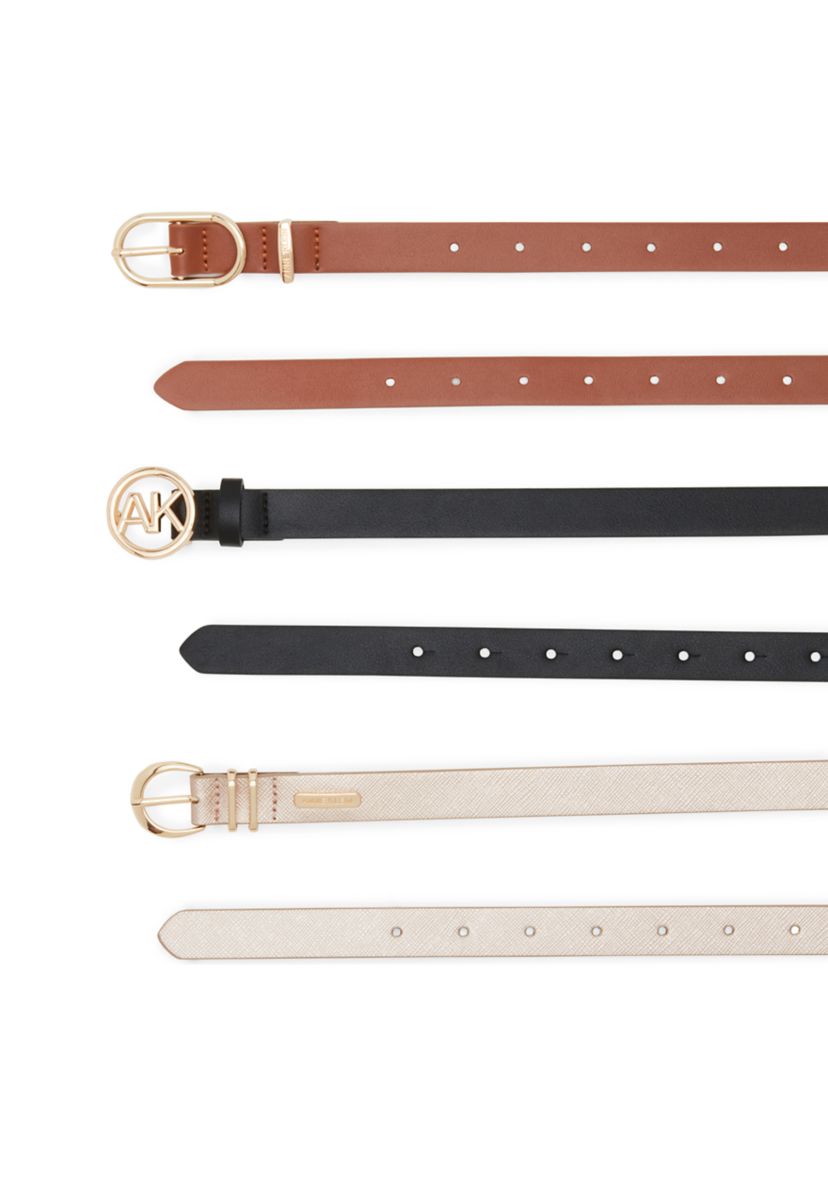 3 for 1 Circle Logo Belt Set