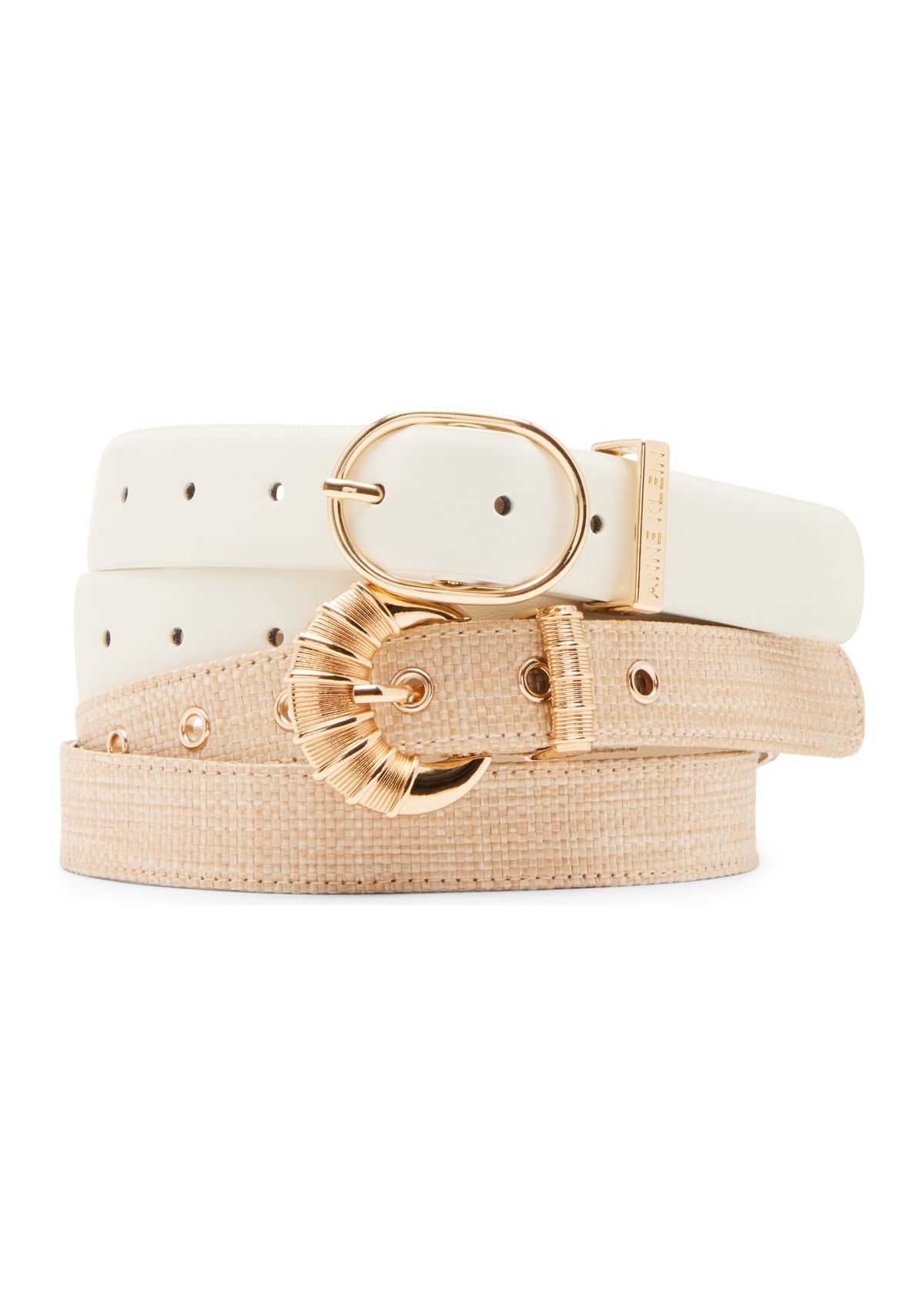 Engraved Metal Keeper Belt - 2 Pack