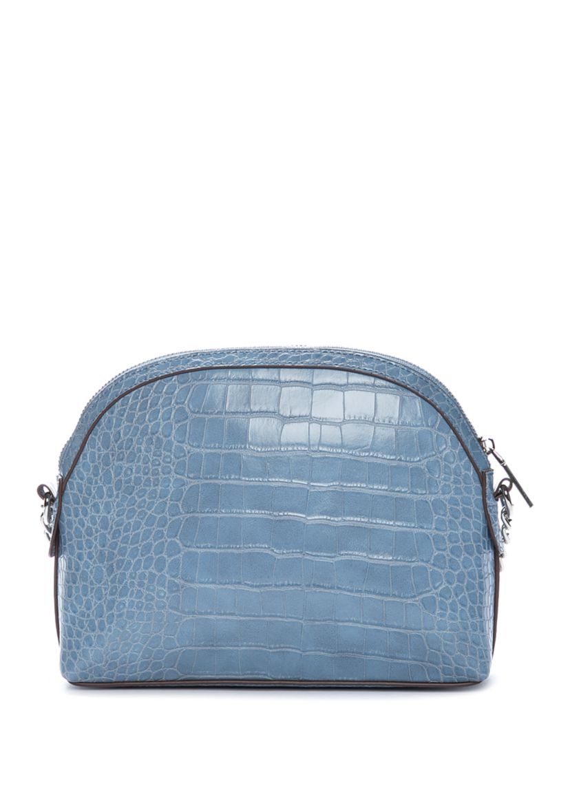 Crocodile Midi Dome Crossbody