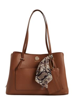 nine west charlize triple compartment satchel