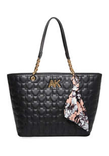 Anne Klein Quilted Tote with Scarf | belk