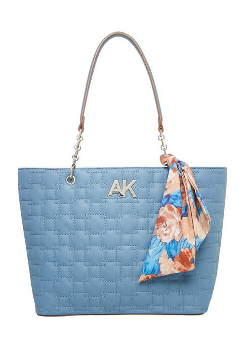 Anne Klein Quilted Tote with Scarf