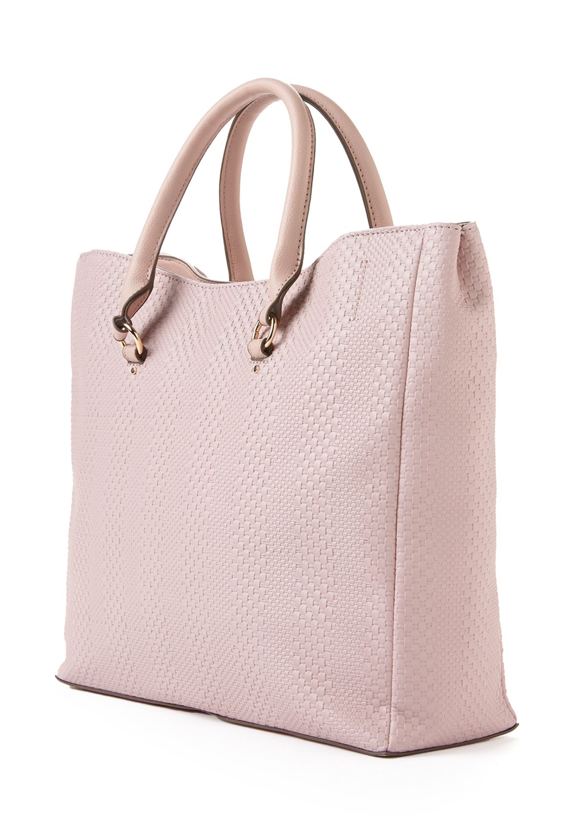 Emboossed Woven Tote