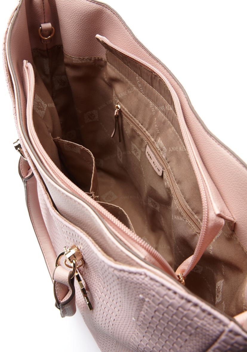 Emboossed Woven Tote