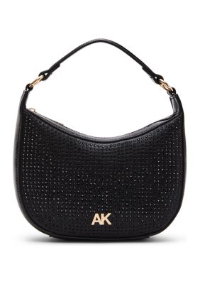 Anne Klein Crescent Shoulder Bag with Detachable Crossbody Strap | belk